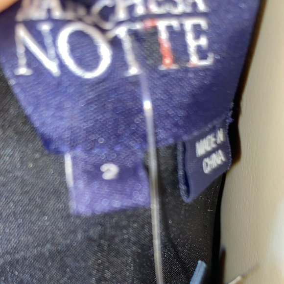 Marchesa notte Silk Embroidered Floral High Low Gown in Green - Picture 6 of 13